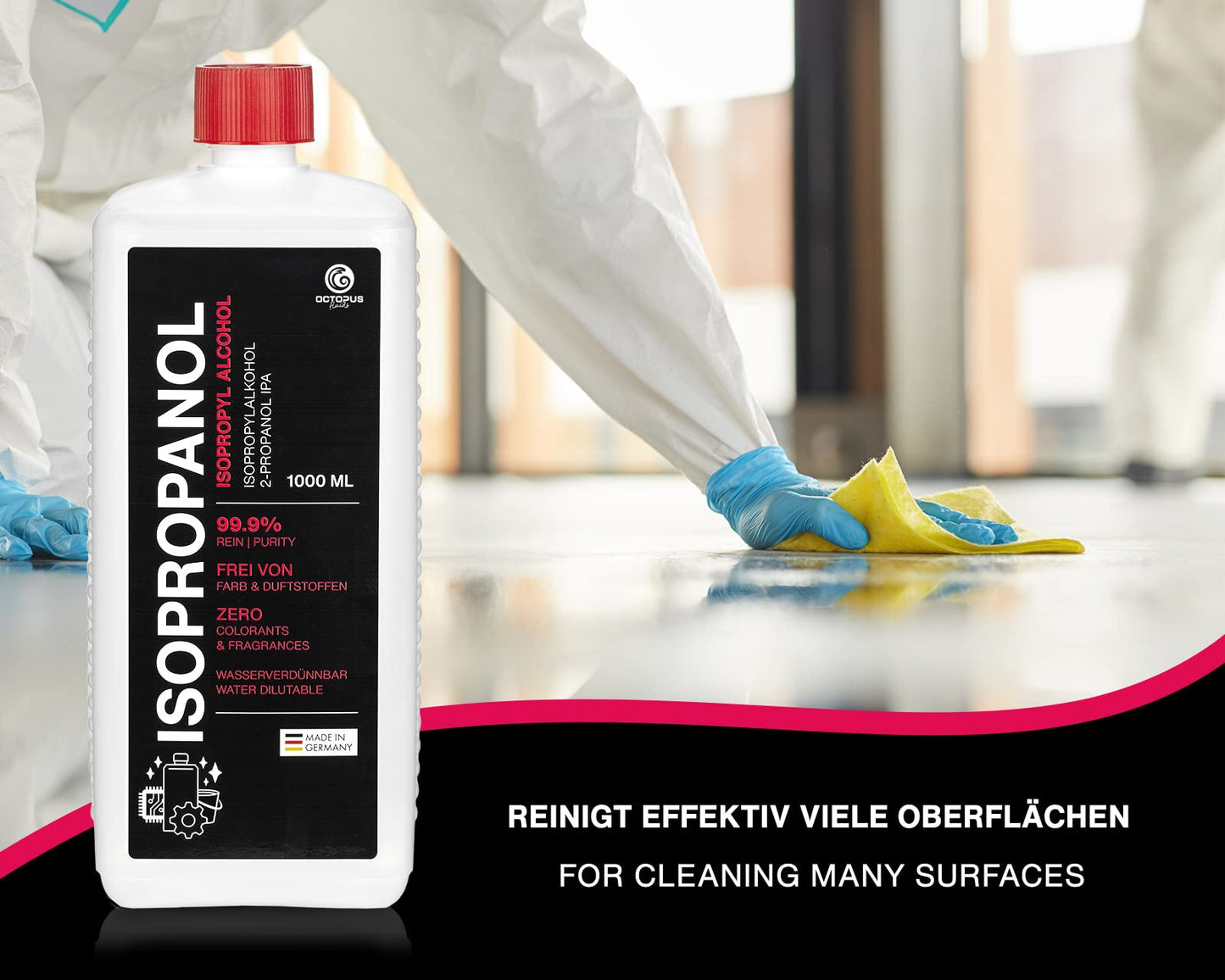 Isopropanolo 99,9% 500ml di alcool più pulito - alcool isopropilico 2-propanolo IPA, il detergente a tutto tondo per lo sgrassaggio
