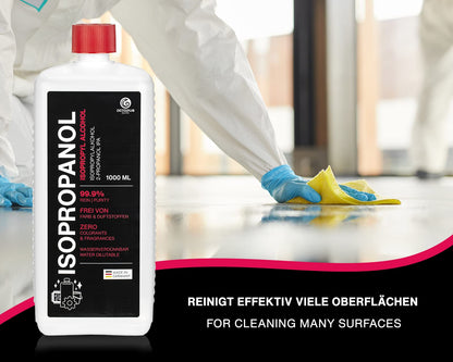 Isopropanolo 99,9% 500ml di alcool più pulito - alcool isopropilico 2-propanolo IPA, il detergente a tutto tondo per lo sgrassaggio